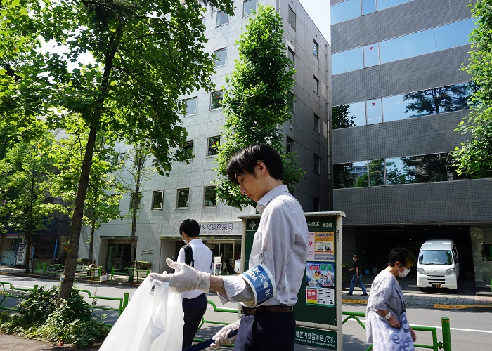 清掃活動の様子
