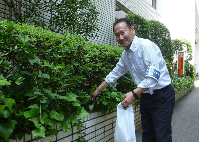 清掃活動の様子