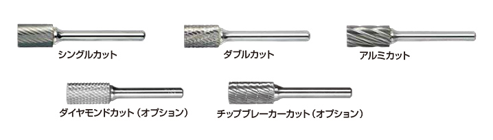 休日 UHT 超硬ロータリーバー Sタイプ 軸径3mm <br>5010429 1本<br><br
